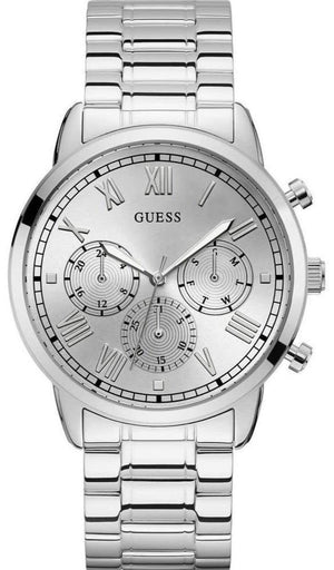 Guess Hendrix Silver Dial Silver Steel Strap Watch for Men - GW0066G1 Authentic Buy Shop Now