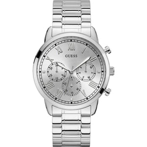 Guess Hendrix Silver Dial Silver Steel Strap Watch for Men - GW0066G1 Authentic Buy Shop Now