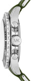 Michael Kors Everest Chronograph Black Dial Green Silicone Strap Watch For Men - MK8981 Authentic Buy Shop Now