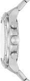 Fossil Bronson Chronograph Red Dial Silver Steel Strap Watch for Men - FS5878 Authentic Buy Shop Now