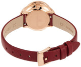 Swarovski Crystal Flower Red Dial Red Leather Strap Watch for Women - 5552780 Authentic Buy Shop Now