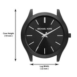 Michael Kors Slim Runway Black Dial Black Leather Strap Watch For Men - MK8908 Authentic Buy Shop Now