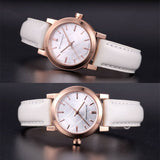 Burberry The City White Dial White Leather Strap Watch for Women - BU9209 Authentic Buy Shop Now