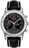 Breitling Navitimer 1 Chronograph 41mm Automatic Black Dial Black Leather Strap Mens Watch - A13324121B1P1 Authentic Buy Shop Now
