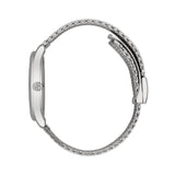 Gucci G-Timeless Motifs Moon Phase Blue Dial Silver Mesh Bracelet Watch For Men - YA126328 Authentic Buy Shop Now