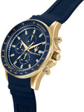 Maserati SFIDA Chronograph Blue Dial Blue Rubber Strap Watch For Men - R8871640004 Authentic Buy Shop Now