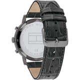 Tommy Hilfiger Evan Black Dial Black Leather Strap Watch for Men - 1710395 Authentic Buy Shop Now
