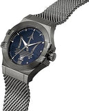 Maserati Potenza Quartz Blue Dial Grey Mesh Bracelet Watch For Men - R8853108005 Authentic Buy Shop Now