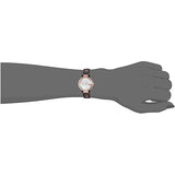 Gucci G Interlocking Mother of Pearl Dial Brown Leather Strap Watch For Women - YA133516 Authentic Buy Shop Now