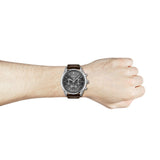 Hugo Boss Champion Grey Dial Brown Leather Strap Watch for Men - 1513815 Authentic Buy Shop Now