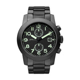Marc Jacobs Larry Chronograph Black Dial Black Steel Strap Watch for Men - MBM5032 Authentic Buy Shop Now