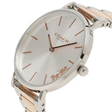 Coach Perry Silver Dial Two Tone Steel Strap Watch for Women - 14503346 Authentic Buy Shop Now