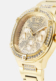 Guess Duchess Quartz Gold Dial Gold Steel Strap Watch For Women - GW0558L2 Authentic Buy Shop Now