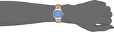 Michael Kors Slim Runway Quartz Blue Dial Rose Gold Steel Strap Watch For Women - MK3494 Authentic Buy Shop Now