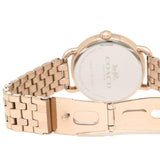 Coach Delancey White Dial Rose Gold Steel Strap Watch for Women - 14502811 Authentic Buy Shop Now