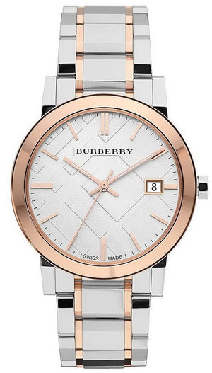 Burberry The City White Dial Two Tone Steel Strap Watch for Women - BU9006 Authentic Buy Shop Now