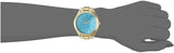 Michael Kors Slim Runway Blue Mother of Pearl Dial Gold Steel Strap Watch for Women - MK3492 Authentic Buy Shop Now