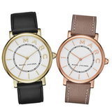 Marc Jacobs Roxy White Dial Cement Brown Leather Strap Watch for Women - MJ1533 Authentic Buy Shop Now