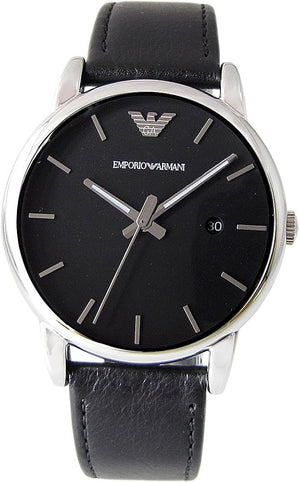 Emporio Armani Classic Quartz Black Dial Black Leather Strap Watch For Men - AR1692 Authentic Buy Shop Now