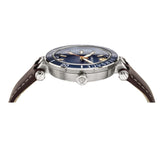 Versace Greca Sport Analog Blue Dial Brown Leather Strap Watch For Men - VEZ300121 Authentic Buy Shop Now