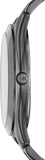 Michael Kors Slim Runway Quartz Black Dial Grey Steel Strap Watch For Men - MK1044 Authentic Buy Shop Now