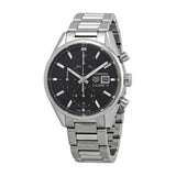 Tag Heuer Carrera Automatic Chronograph Black Dial Silver Steel Strap Watch for Men - CBK2110.BA0715 Authentic Buy Shop Now
