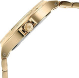 Michael Kors Lennox Three Hand Crystals White Dial Gold Steel Strap Watch For Women - MK6991 Authentic Buy Shop Now