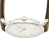 Daniel Wellington Dapper Bristol White Dial Brown Leather Strap Watch For Women - DW00100098 Authentic Buy Shop Now