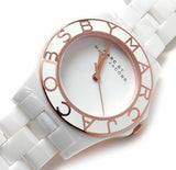 Marc Jacobs Blade White Dial White Ceramic Strap Watch for Women - MBM9502 Authentic Buy Shop Now