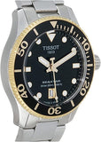 Tissot Seastar 1000 Powermatic 80 Black Dial Two Tone Steel Strap Watch For Men - T120.407.22.051.00 Authentic Buy Shop Now