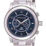 Michael Kors Stop Hunger Chronograph Blue Dial Silver Steel Strap Watch for Men - MK8314 Authentic Buy Shop Now