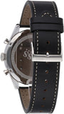 Hugo Boss Pioneer Chronograph Black Dial Black Leather Strap Watch For Men - 1513708 Authentic Buy Shop Now