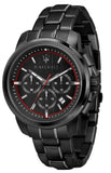 Maserati Successo 44mm Black Dial Black Steel Strap Watch For Men - R8873621014 Authentic Buy Shop Now