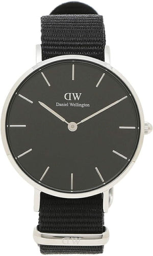 Daniel Wellington Classic Bayswater Black Dial Black NATO Strap Watch For Women - DW00100282 Authentic Buy Shop Now