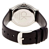 Calvin Klein Skirt Black Dial Black Leather Strap Watch for Women - K2U231CS Authentic Buy Shop Now