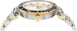 Versace Greca Sport Quartz White Dial Two Tone Steel Strap Watch For Men - VEZ300521 Authentic Buy Shop Now