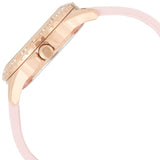 Guess Sparkling Diamonds Pink Dial Pink Rubber Strap Watch for Women - W0032L9 Authentic Buy Shop Now