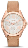 Fossil Cecile White Dial Beige Leather Strap Watch for Women - AM4532 Authentic Buy Shop Now