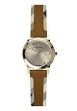 Burberry The City Gold Dial Brown Leather Strap Watch for Women - BU9133 Authentic Buy Shop Now