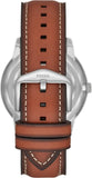 Fossil Neutra Minimalist Moonphase Blue Dial Brown Leather Strap Watch for Men - FS5903 Authentic Buy Shop Now