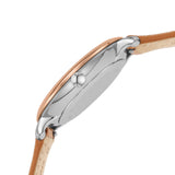 Fossil Jacqueline Three Hand Date Luggage Blue Dial Brown Leather Strap Watch for Women - ES4274 Authentic Buy Shop Now
