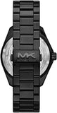 Michael Kors Maritime Three Hand Black Dial Black Steel Strap Watch for Men - MK9181 Authentic Buy Shop Now