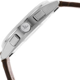 Emporio Armani Claudio Chronograph Brown Dial Brown Leather Strap Watch For Men - AR11482 Authentic Buy Shop Now