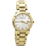 Burberry The City White Dial Gold Steel Strap Watch for Women - BU9103 Authentic Buy Shop Now