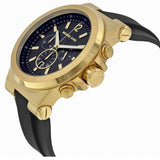 Michael Kors Dylan Chronograph Black Dial Black Rubber Strap Watch For Women - MK8556 Authentic Buy Shop Now