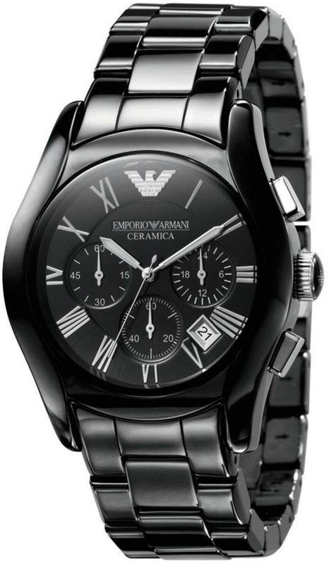 Emporio Armani Black Ceramic Dial Ceramic Strap Watch For Women - AR1401 Authentic Buy Shop Now