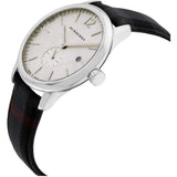 Burberry Classic Round Cream Dial Black Leather Strap Watch for Men - BU10008 Authentic Buy Shop Now