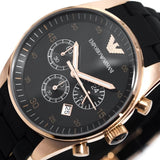 Emporio Armani Sportivo Black Dial Black Steel Strap Watch For Women - AR5906 Authentic Buy Shop Now