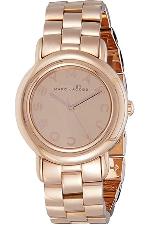 Marc Jacobs Marci Rose Gold Dial Rose Gold Steel Strap Watch for Women - MBM3175 Authentic Buy Shop Now