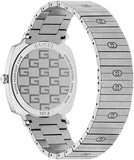 Gucci Grip Quartz Silver Dial Silver Steel Strap Watch For Women - YA157410 Authentic Buy Shop Now